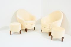  Garouste Bonetti Garouste Bonetti Koala armchairs and stools bronze mohair velvet 1995 - 3933000