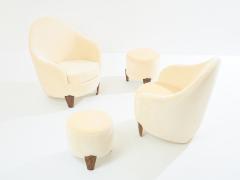  Garouste Bonetti Garouste Bonetti Koala armchairs and stools bronze mohair velvet 1995 - 3933001