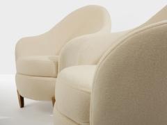  Garouste Bonetti Garouste Bonetti Koala armchairs bronze alpaca velvet 1995 - 4699773
