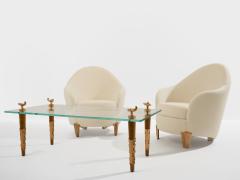  Garouste Bonetti Garouste Bonetti Koala armchairs bronze alpaca velvet 1995 - 4699779