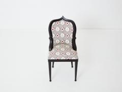  Garouste Bonetti Garouste Bonetti desk chair Palace Privilege Rubelli fabric 1980 - 3243952