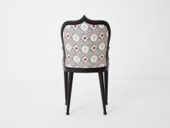  Garouste Bonetti Garouste Bonetti desk chair Palace Privilege Rubelli fabric 1980 - 3243957