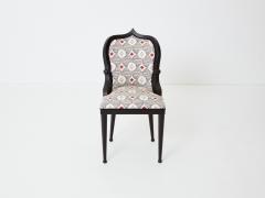  Garouste Bonetti Garouste Bonetti desk chair Palace Privilege Rubelli fabric 1980 - 3243959