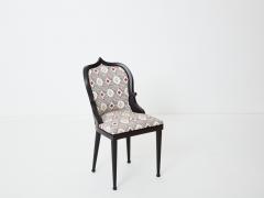  Garouste Bonetti Garouste Bonetti desk chair Palace Privilege Rubelli fabric 1980 - 3243960