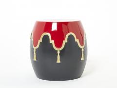  Garouste Bonetti Garouste Bonetti signed ceramic stool side table 1990 - 2745393