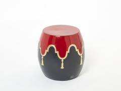  Garouste Bonetti Garouste Bonetti signed ceramic stool side table 1990 - 2745394