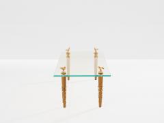 Garouste Bonetti Garouste Bonetti solid oak and bronze glass coffee table 1995 - 4756833