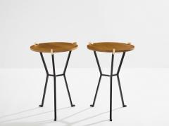  Garouste Bonetti Garouste Bonetti solid oak and wrought iron gueridon tables 1995 - 4050423