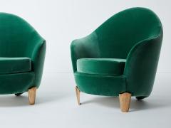  Garouste Bonetti Pair of armchairs Garouste Bonetti Koala bronze green velvet 1995 - 3246812