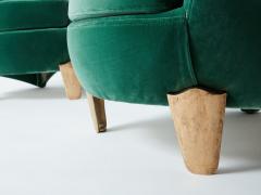  Garouste Bonetti Pair of armchairs Garouste Bonetti Koala bronze green velvet 1995 - 3246816