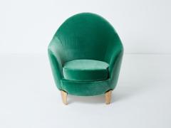  Garouste Bonetti Pair of armchairs Garouste Bonetti Koala bronze green velvet 1995 - 3246820