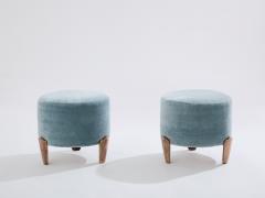  Garouste Bonetti Pair of stools Garouste Bonetti Koala bronze mohair velvet 1995 - 3962756