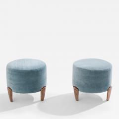  Garouste Bonetti Pair of stools Garouste Bonetti Koala bronze mohair velvet 1995 - 3973370