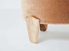  Garouste Bonetti Pair of stools Garouste Bonetti Koala bronze teddy mohair velvet 1995 - 3246828