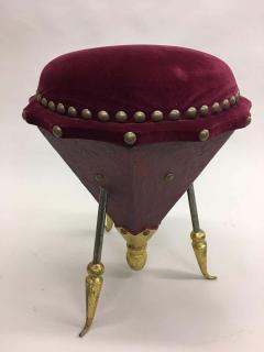  Garouste Bonetti Rare Stool in the style Elizabeth Garouste and Mattia Bonetti circa 1985 - 1861055