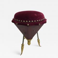  Garouste Bonetti Rare Stool in the style Elizabeth Garouste and Mattia Bonetti circa 1985 - 1864381