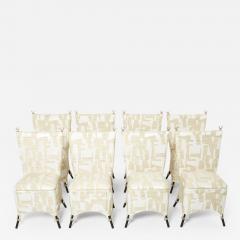  Garouste Bonetti Set of 8 Garouste Bonetti Jour et Nuit bronze dining chairs 1991 - 2609403