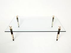  Garouste Bonetti Signed mahogany bronze glass coffee table by Garouste Bonetti 1995 - 2257752