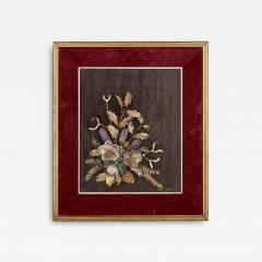  Garrard Co Framed floral bouquet crafted from gold and semi precious stones by Tolliday - 3972156