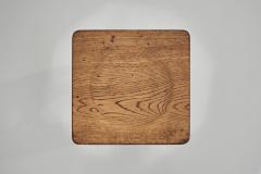  Gaskell Chambers Square Oak Stool by Gaskell Chambers England First half of the 20th Century - 4753595