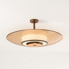  Gaspare Asaro Alba Ceiling Light by Gaspare Asaro Rose Glass and Bronze - 4044644