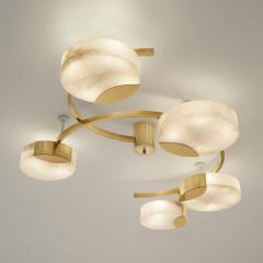  Gaspare Asaro Cloud N 5 Ceiling Light Satin Brass Finish - 3618999