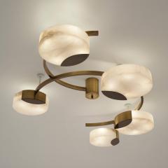  Gaspare Asaro Cloud N 5 Ceiling Light Satin Brass Finish - 3619012