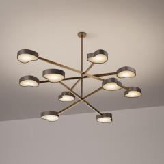  Gaspare Asaro Cuore N 10 Ceiling Light Peltro and Bronze Finish - 3619028