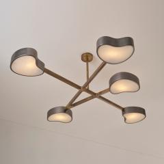  Gaspare Asaro Cuore N 5 Ceiling Light Satin Brass and Sand White Finish - 3499217
