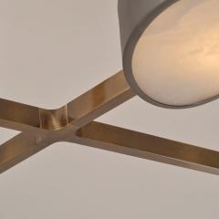 Gaspare Asaro Cuore N 5 Ceiling Light Satin Brass and Sand White Finish - 3499221