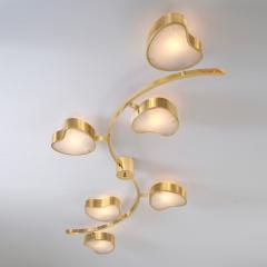  Gaspare Asaro Cuore N 6 Ceiling Light Peltro and Bronze Finish - 3502144