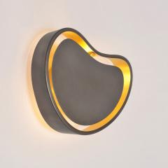  Gaspare Asaro Cuore Wall Light Backlit Version Pewter Finish - 3499883