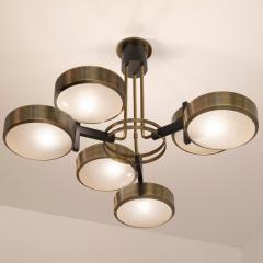  Gaspare Asaro Eclissi Ceiling Light by Gaspare Asaro Polished Nickel and Black Finish - 3492344