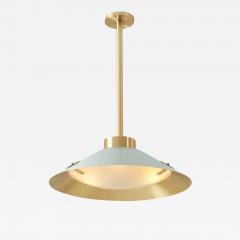  Gaspare Asaro Kono Pendant Satin Brass and Lerici Acqua - 3517567