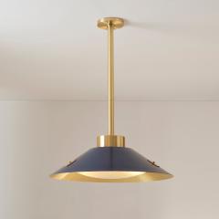  Gaspare Asaro Kono Pendant Satin Brass and Mediterranean Blue - 3512377