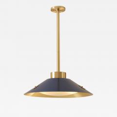  Gaspare Asaro Kono Pendant Satin Brass and Mediterranean Blue - 3517568