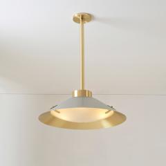  Gaspare Asaro Kono Pendant Satin Brass and Stone Grey - 3512401