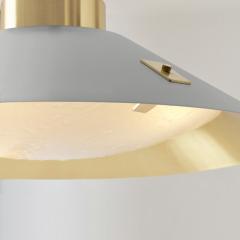  Gaspare Asaro Kono Pendant Satin Brass and Stone Grey - 3512402