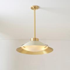  Gaspare Asaro Kono Pendant Satin Brass and Stone Grey - 3512415