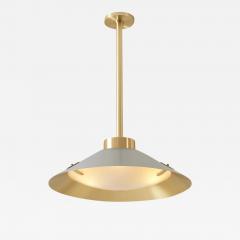  Gaspare Asaro Kono Pendant Satin Brass and Stone Grey - 3517569