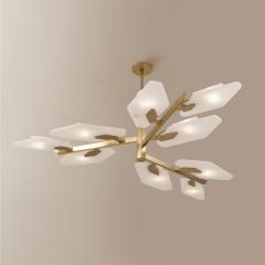  Gaspare Asaro Leaf Ceiling Light Satin Brass Finish - 3618691