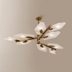  Gaspare Asaro Leaf Ceiling Light Satin Brass Finish - 3618693