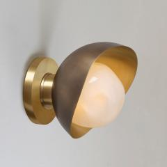  Gaspare Asaro Perla Mini Wall Light Acqua Lerici and Satin Brass Finish - 3512253