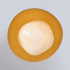  Gaspare Asaro Perla Mini Wall Light Sand White and Satin Brass Finish - 3512314