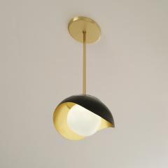  Gaspare Asaro Perla Pendant Black and Satin Brass - 3640690
