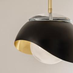  Gaspare Asaro Perla Pendant Black and Satin Brass - 3640692