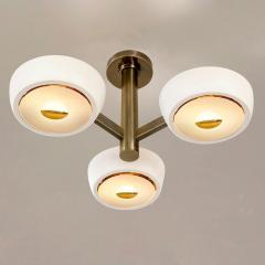  Gaspare Asaro Rose Piccolo Ceiling Light by Gaspare Asaro Rose Glass and Bronze Finish - 3492393