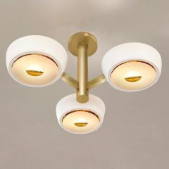  Gaspare Asaro Rose Piccolo Ceiling Light by Gaspare Asaro Rose Glass and Bronze Finish - 3492395