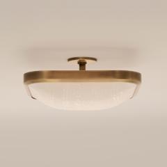  Gaspare Asaro Uno Square Ceiling Light Alpine Green and Satin Brass Finish - 3618630
