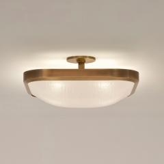  Gaspare Asaro Uno Square Ceiling Light Alpine Green and Satin Brass Finish - 3618636